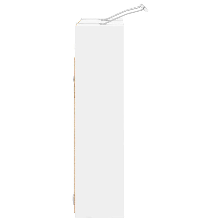 Badeværelsesspejlskab Hvid 63,5 x 16 x 62,5 cm Konstrueret træ