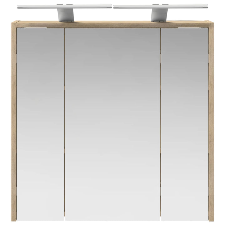 Badeværelsesspejlskab Sonoma eg 63,5 x 16 x 62,5 cm