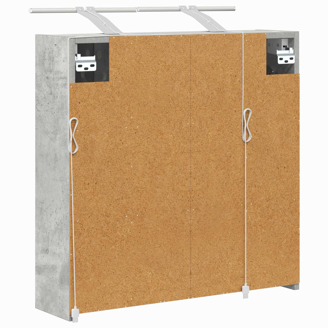 Badeværelsesspejlskab Beton Grå 63,5 x 16 x 62,5 cm