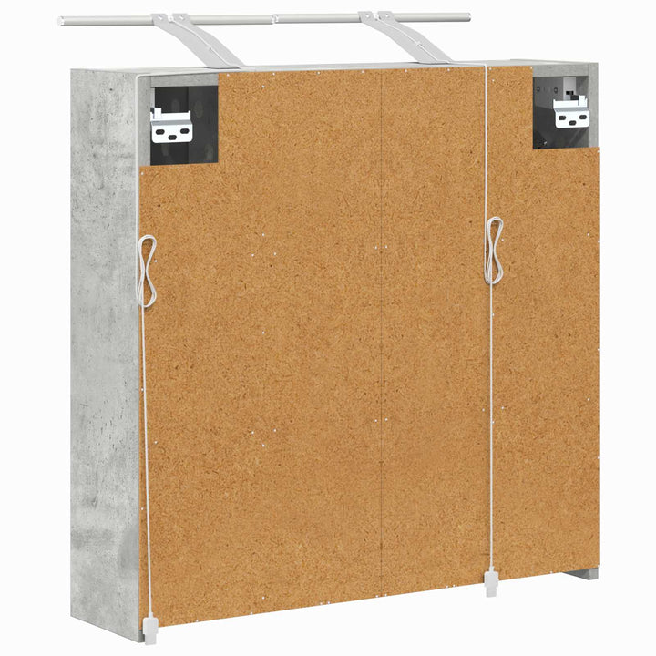 Badeværelsesspejlskab Beton Grå 63,5 x 16 x 62,5 cm