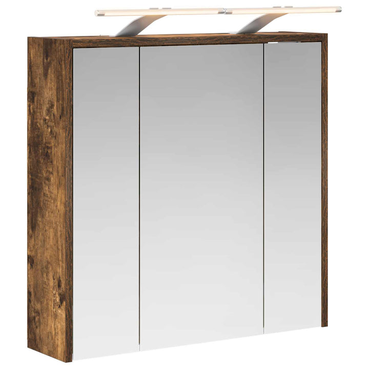 Badeværelsesspejlskab Røget eg 63,5 x 16 x 62,5 cm