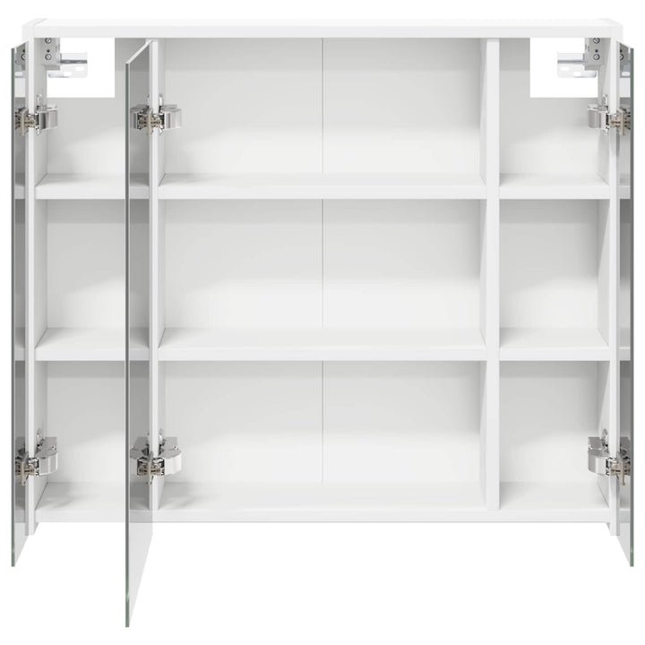 Badeværelsesspejlskab Hvid 73,5 x 16 x 62,5 cm Konstrueret træ