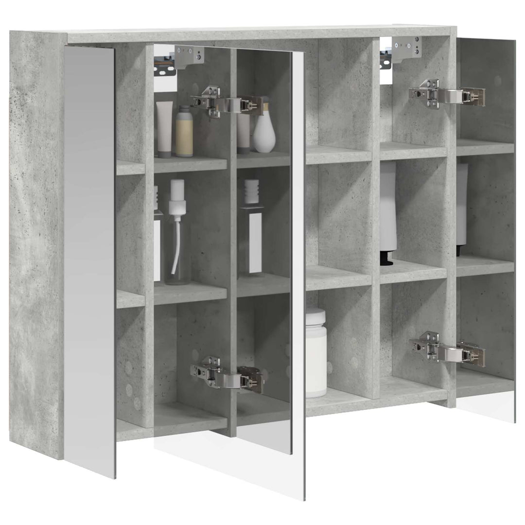 Badeværelsesspejlskab Beton Grå 73,5 x 16 x 62,5 cm