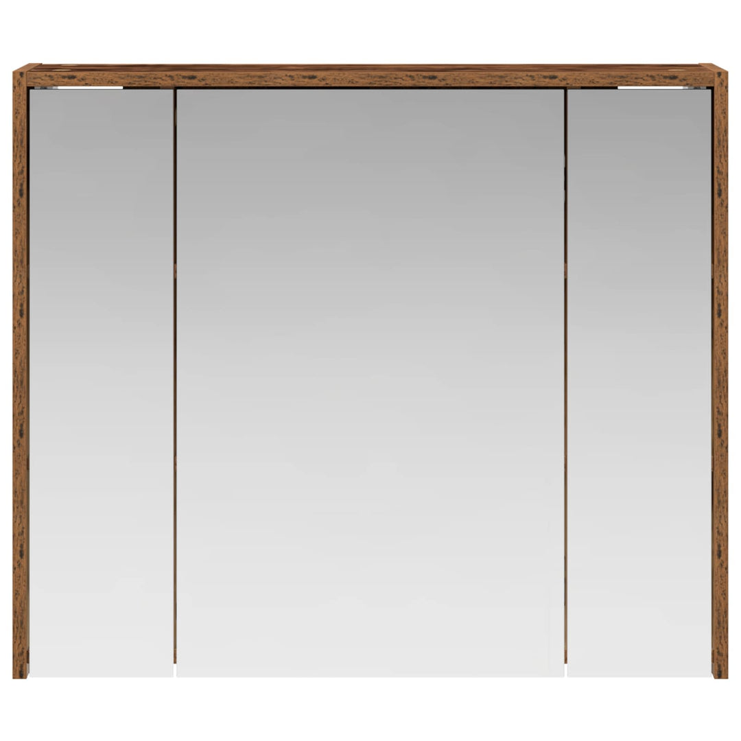 Badeværelsesspejlskab Gammelt træ 73,5 x 16 x 62,5 cm