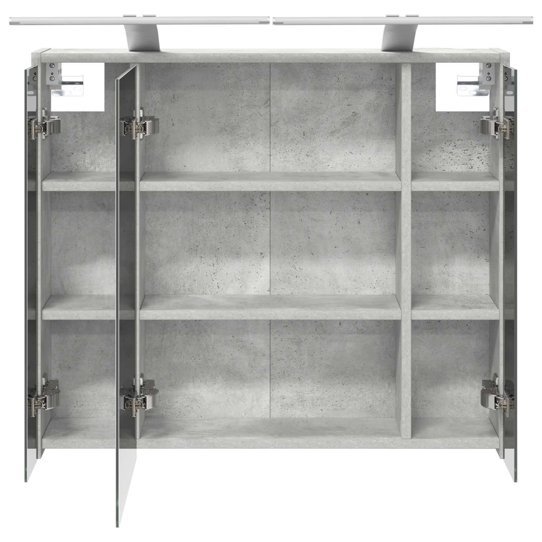 Badeværelsesspejlskab Beton Grå 73,5 x 16 x 62,5 cm