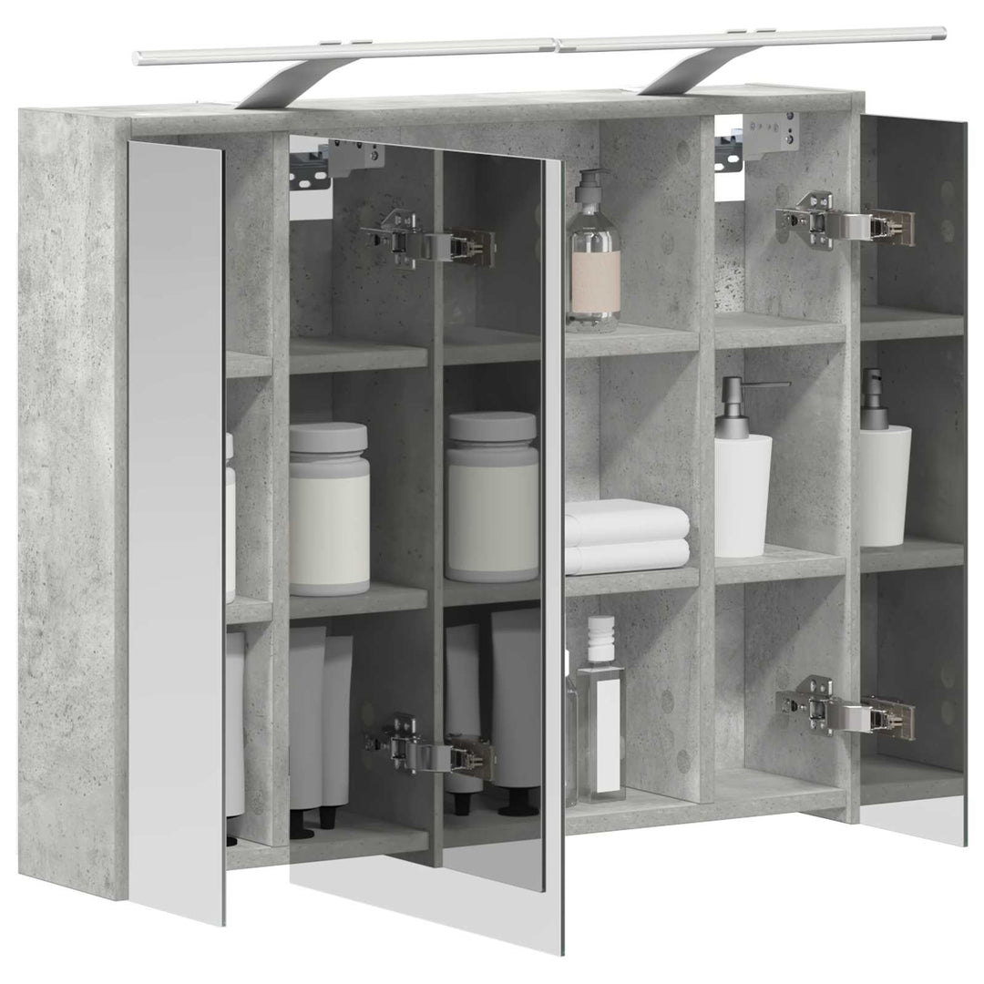 Badeværelsesspejlskab Beton Grå 73,5 x 16 x 62,5 cm