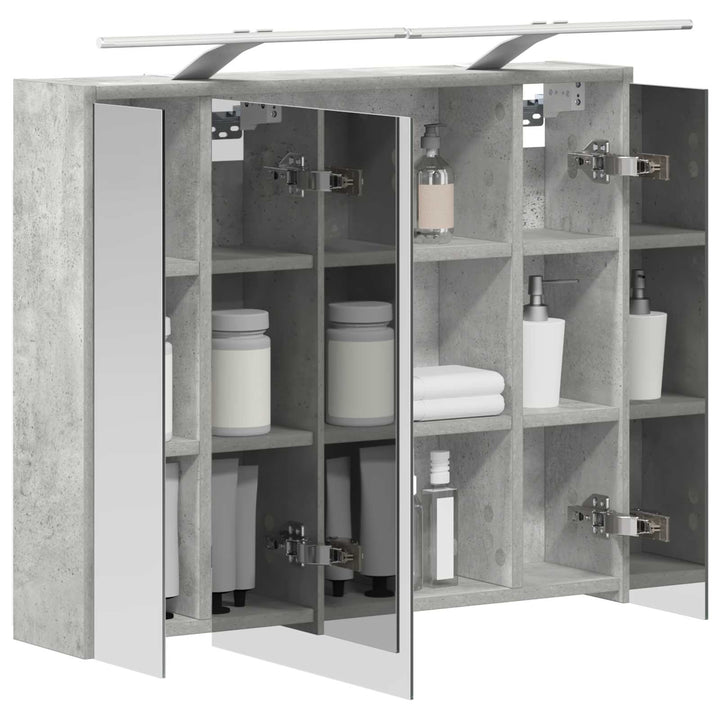 Badeværelsesspejlskab Beton Grå 73,5 x 16 x 62,5 cm
