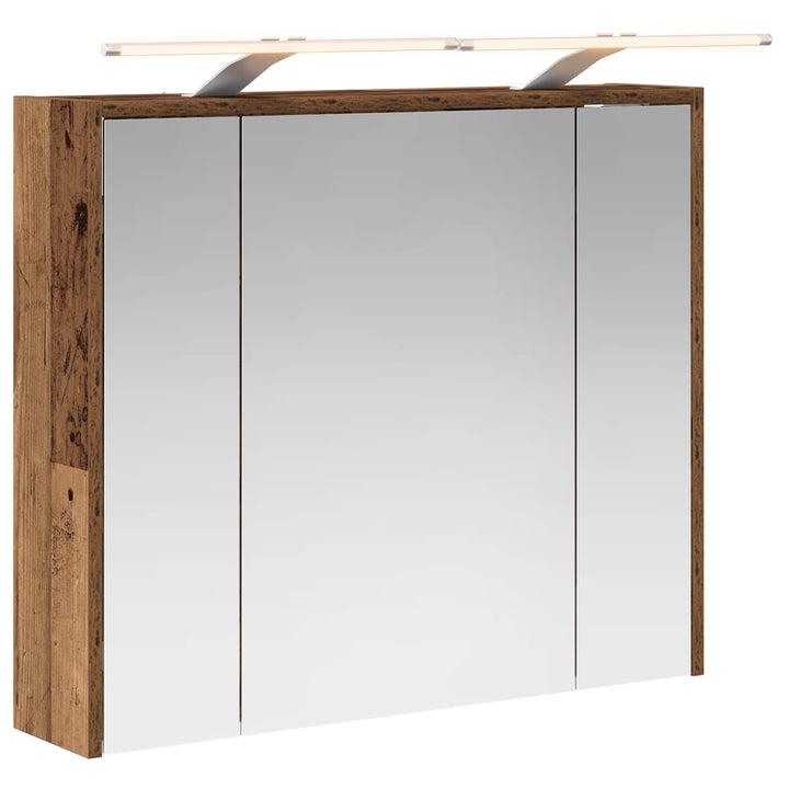 Badeværelsesspejlskab Gammelt træ 73,5 x 16 x 62,5 cm