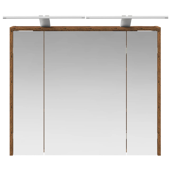 Badeværelsesspejlskab Gammelt træ 73,5 x 16 x 62,5 cm