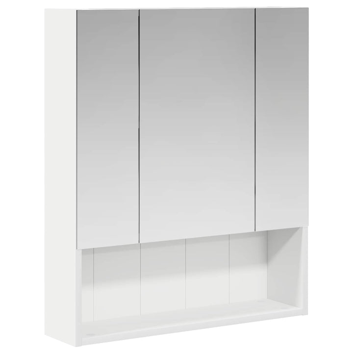 Badeværelsesspejlskab Hvid 60 x 14.5 x 70 cm Konstrueret træ