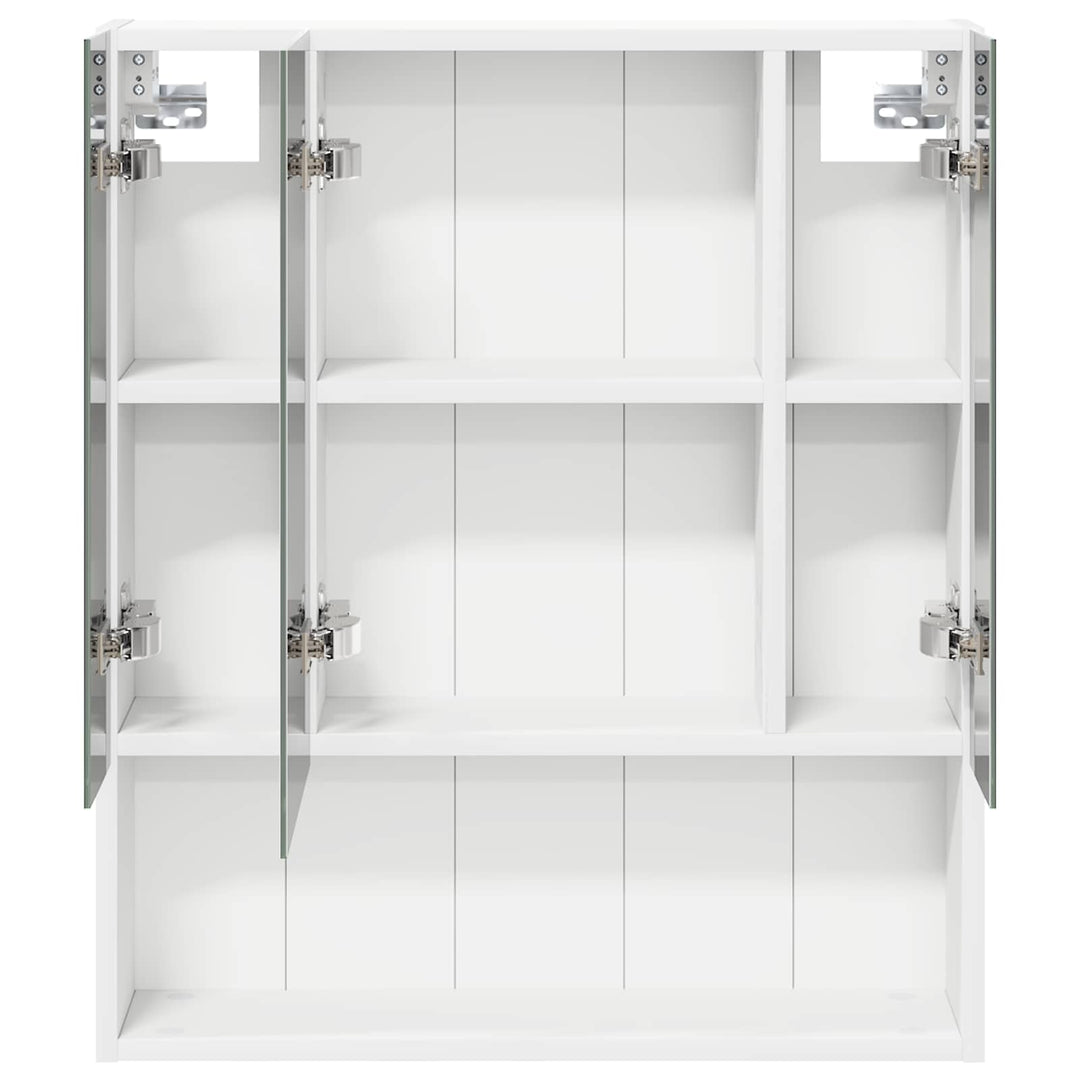 Badeværelsesspejlskab Hvid 60 x 14.5 x 70 cm Konstrueret træ