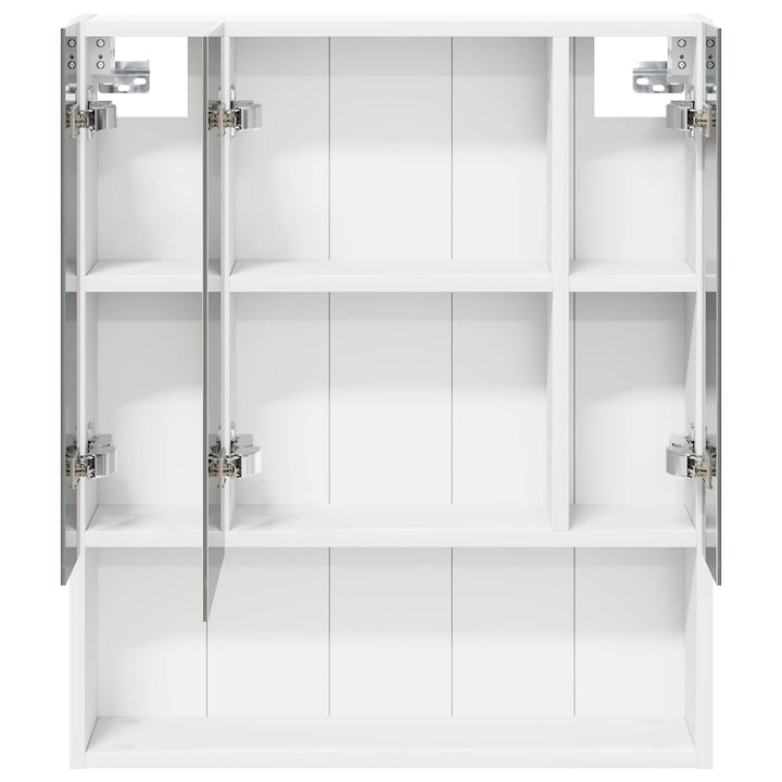 Badeværelsesspejlskab Hvid 60 x 14.5 x 70 cm Konstrueret træ