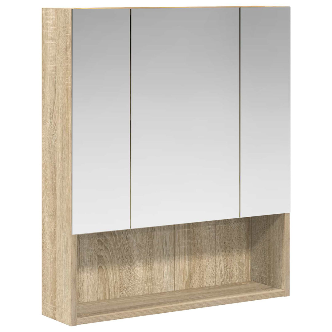 Badeværelsesspejlskab med hylde Sonoma eg 60 x 14.5 x 70 cm