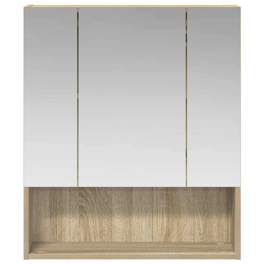 Badeværelsesspejlskab med hylde Sonoma eg 60 x 14.5 x 70 cm
