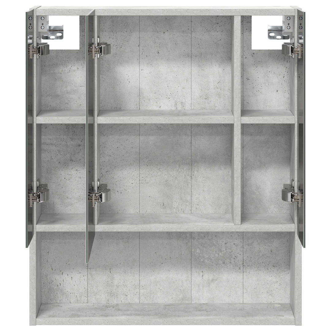 Badeværelsesspejlskab med hylde Beton Grå 60 x 14.5 x 70 cm