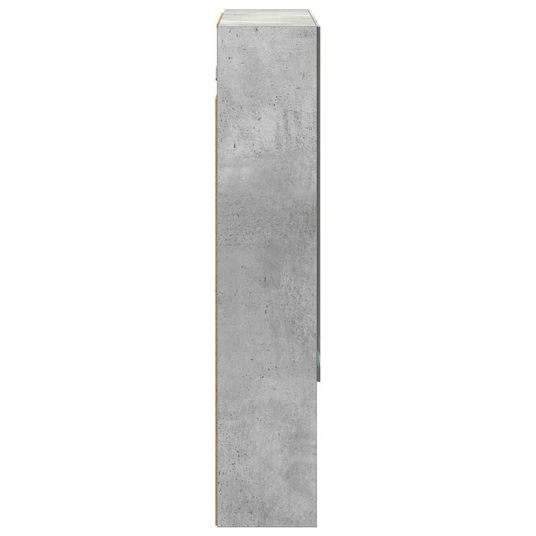 Badeværelsesspejlskab med hylde Beton Grå 60 x 14.5 x 70 cm