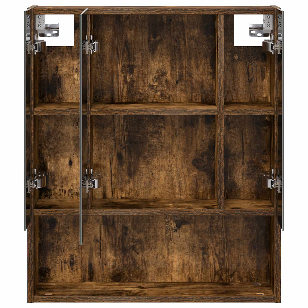 Badeværelsesspejlskab med hylde Røget eg 60 x 14.5 x 70 cm
