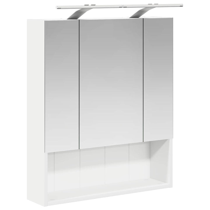 Badeværelsesspejlskab Hvid 60 x 14.5 x 70 cm Konstrueret træ