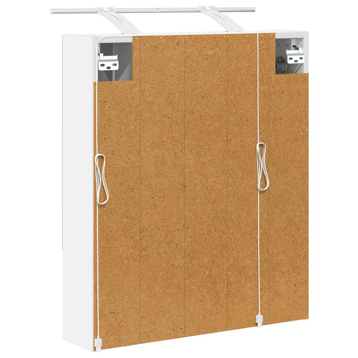 Badeværelsesspejlskab Hvid 60 x 14.5 x 70 cm Konstrueret træ