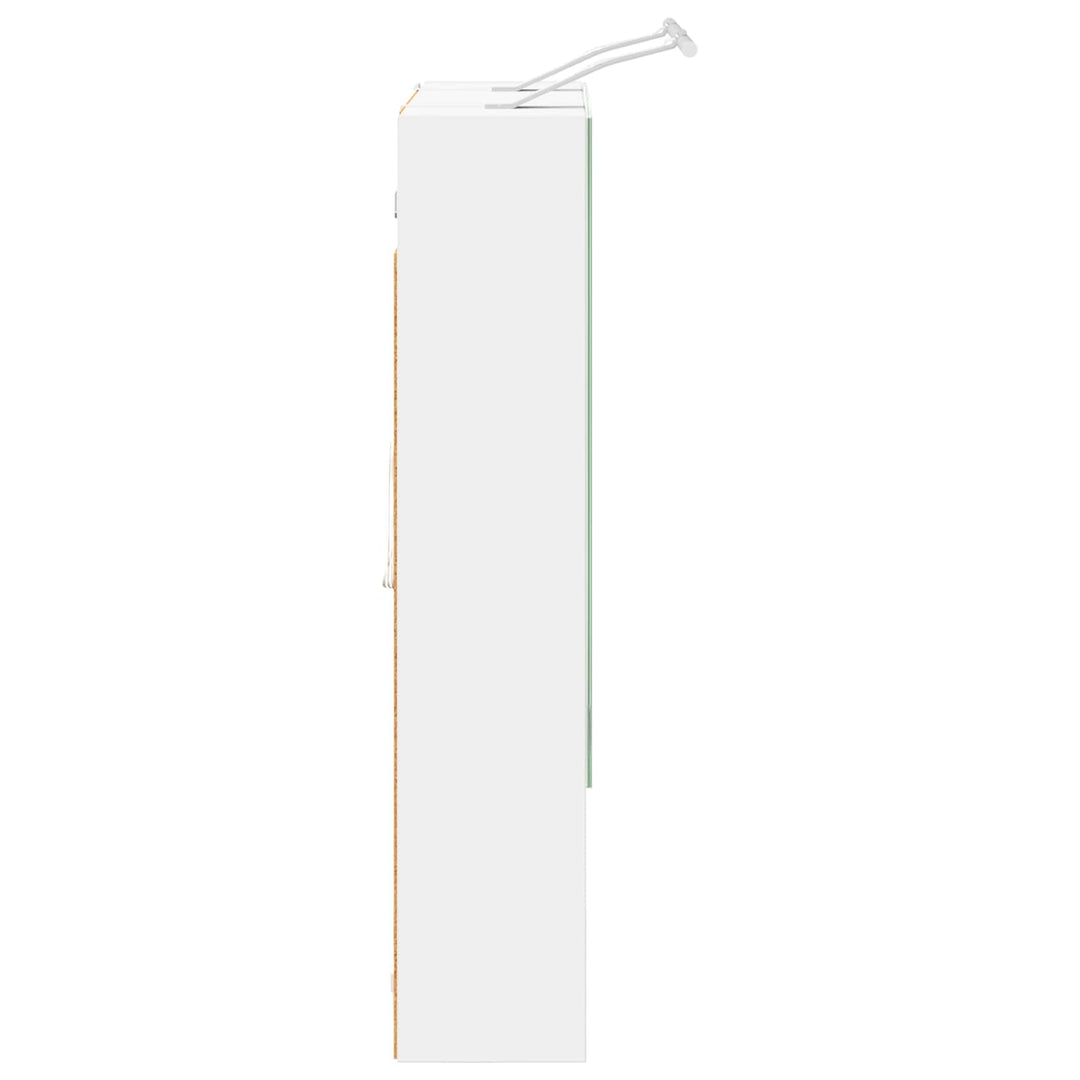 Badeværelsesspejlskab Hvid 60 x 14.5 x 70 cm Konstrueret træ