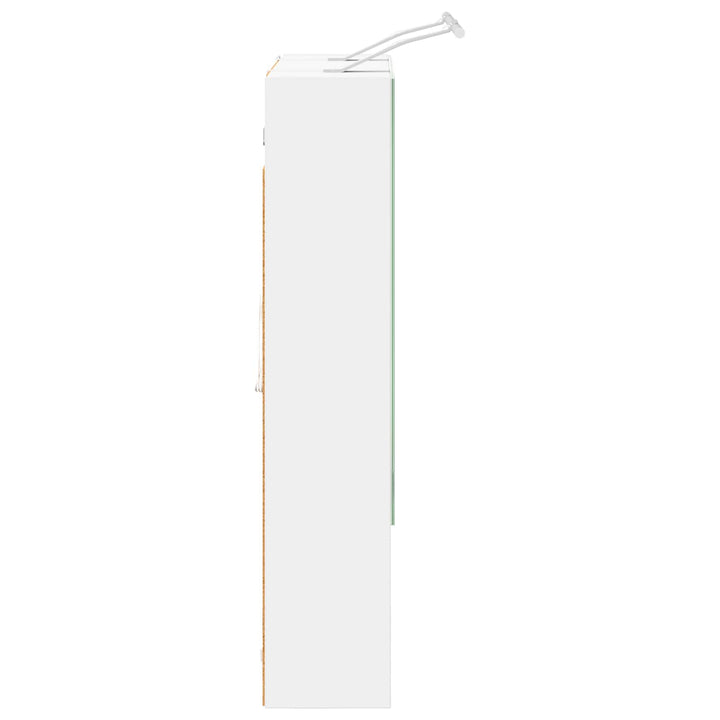 Badeværelsesspejlskab Hvid 60 x 14.5 x 70 cm Konstrueret træ