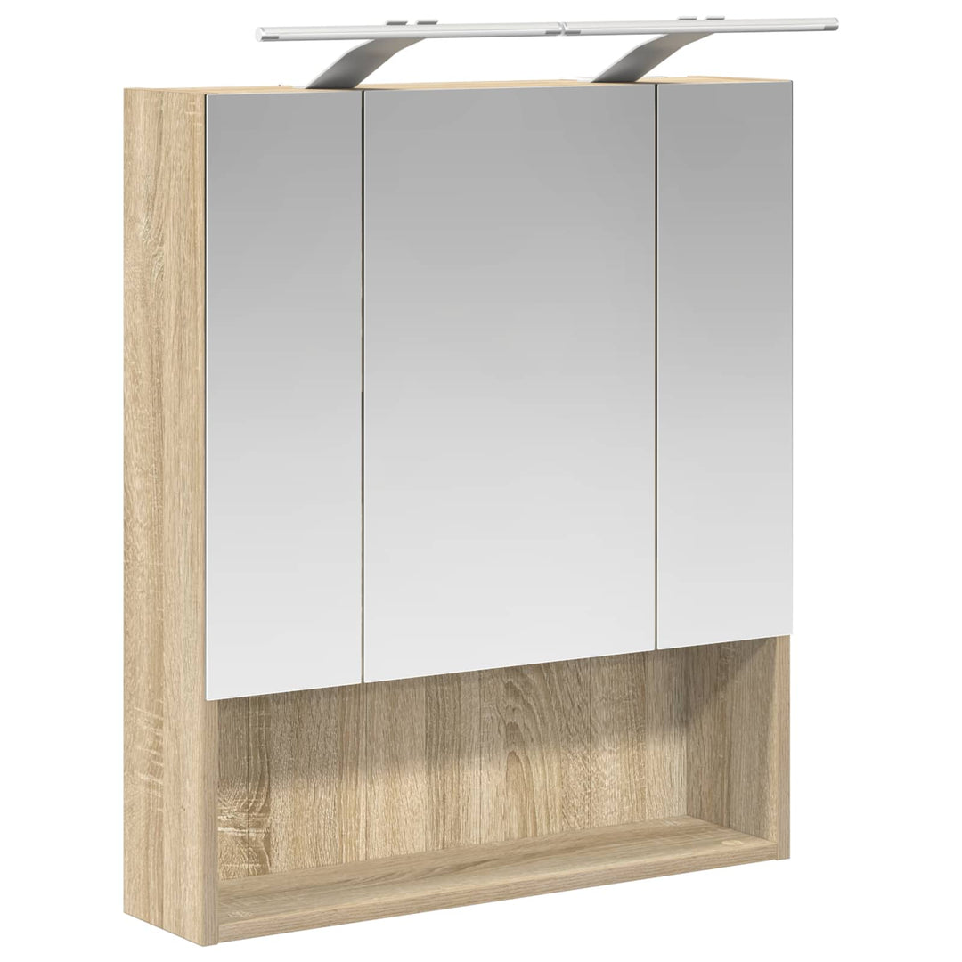 Badeværelsesspejlskab med hylde Sonoma eg 60 x 14.5 x 70 cm