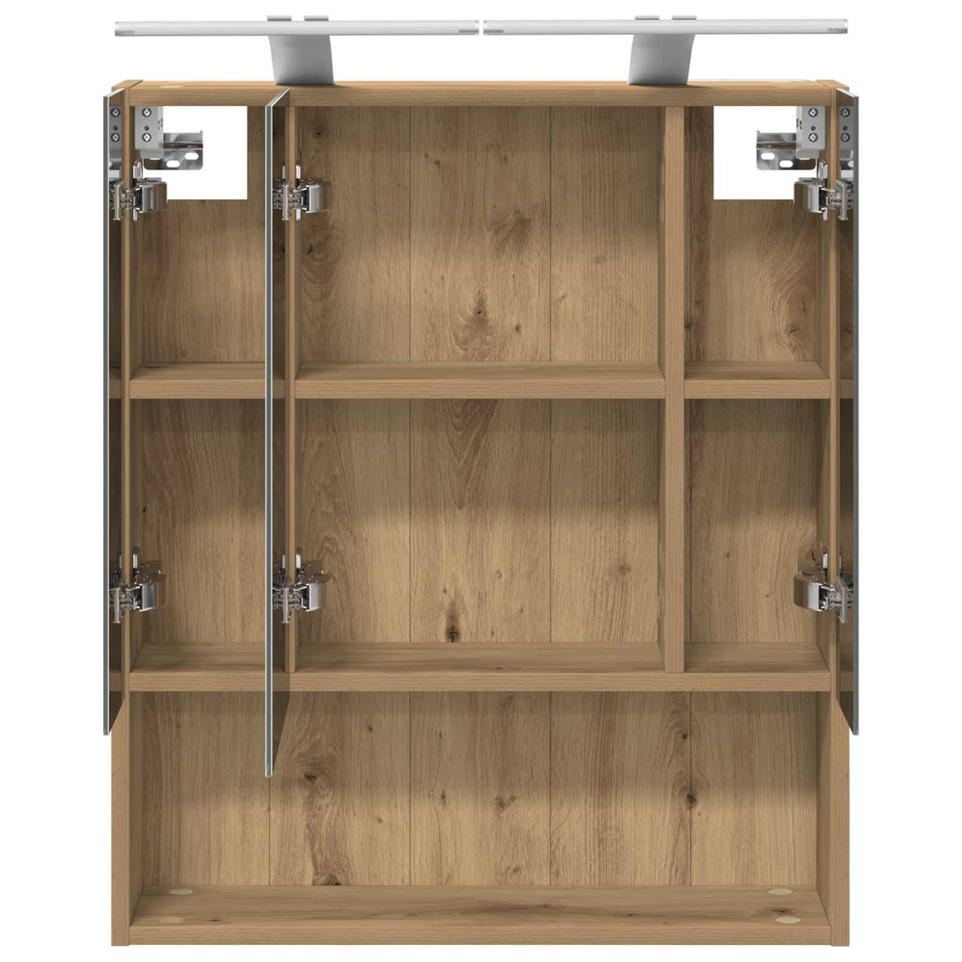 Badeværelsesspejlskab med hylde Artisan eg 60 x 14.5 x 70 cm