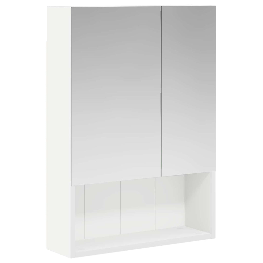 Badeværelsesspejlskab Hvid 50 x 14,5 x 70 cm Konstrueret træ