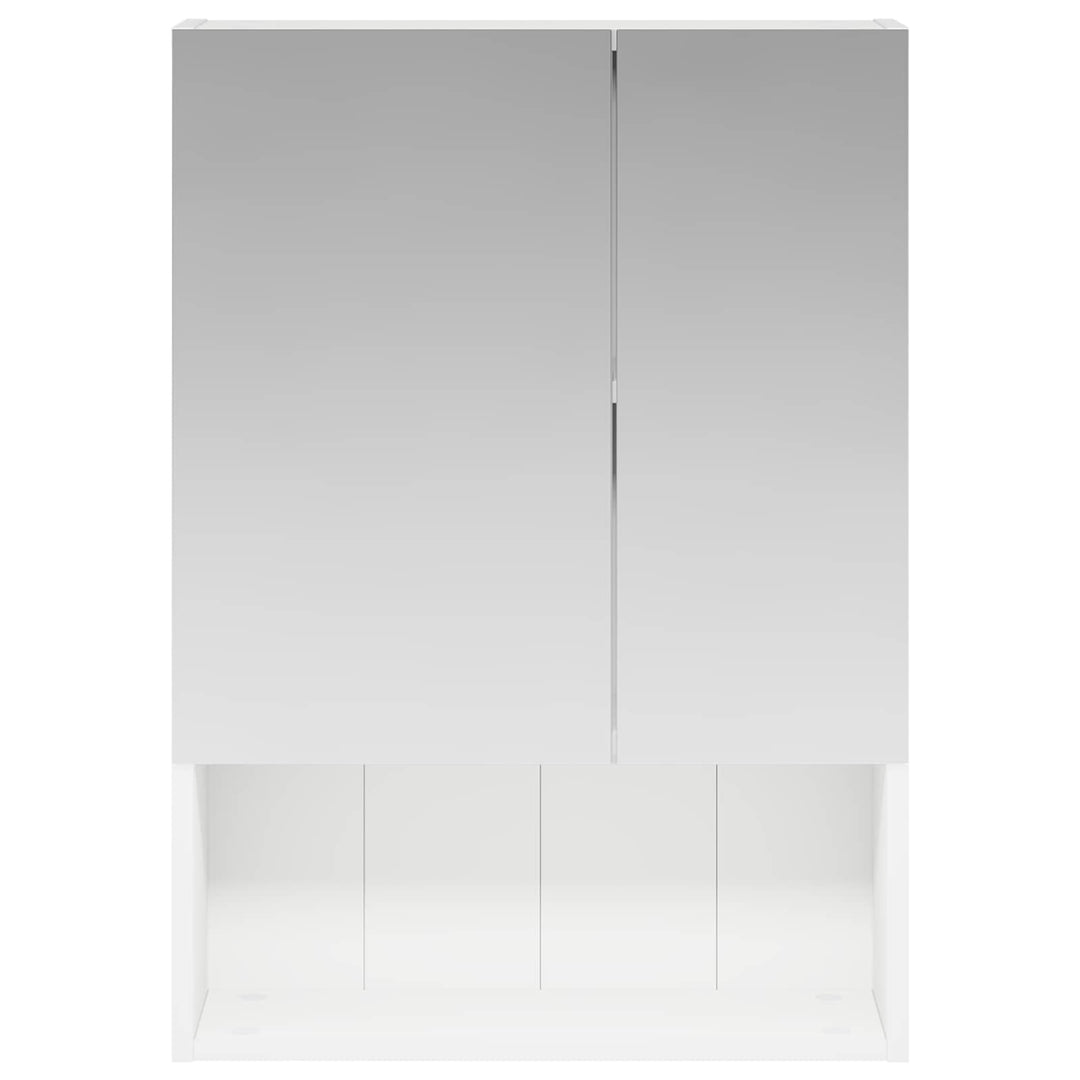 Badeværelsesspejlskab Hvid 50 x 14,5 x 70 cm Konstrueret træ