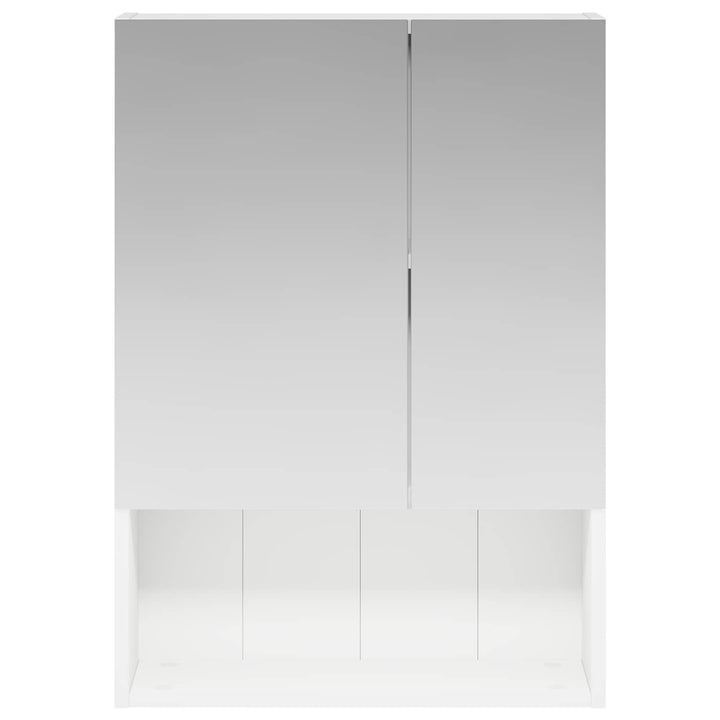 Badeværelsesspejlskab Hvid 50 x 14,5 x 70 cm Konstrueret træ