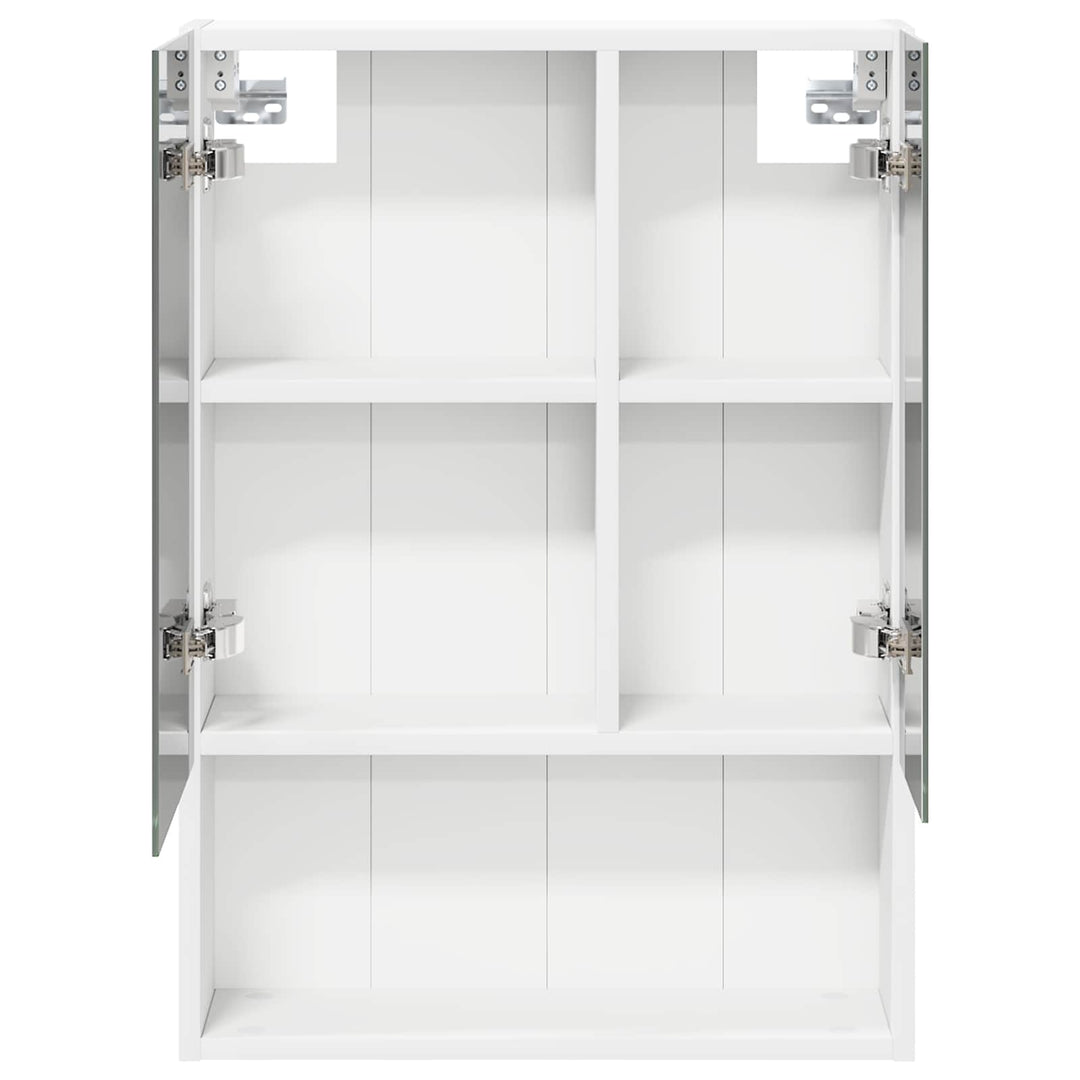 Badeværelsesspejlskab Hvid 50 x 14,5 x 70 cm Konstrueret træ