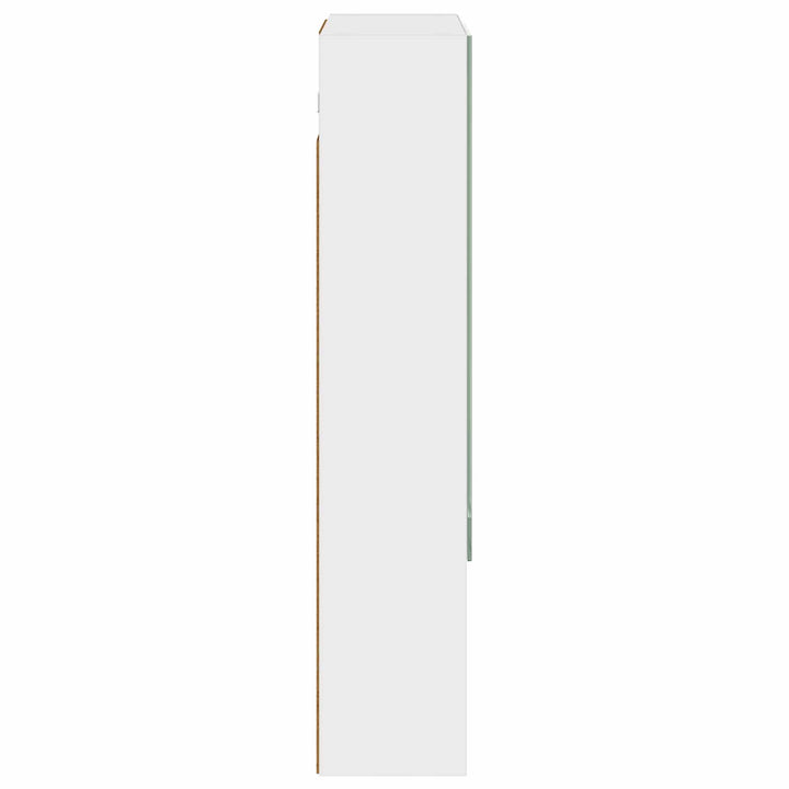 Badeværelsesspejlskab Hvid 50 x 14,5 x 70 cm Konstrueret træ