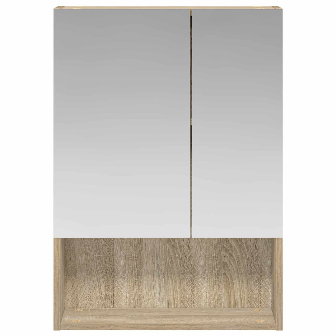 Badeværelsesspejlskab med hylde Sonoma eg 50 x 14,5 x 70 cm