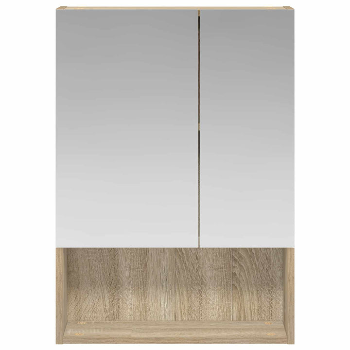 Badeværelsesspejlskab med hylde Sonoma eg 50 x 14,5 x 70 cm