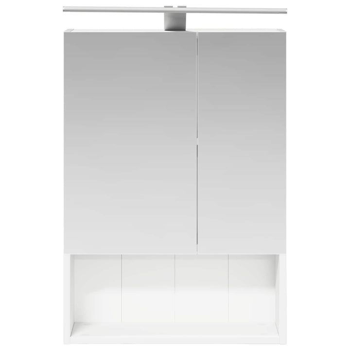 Badeværelsesspejlskab Hvid 50 x 14,5 x 70 cm Konstrueret træ