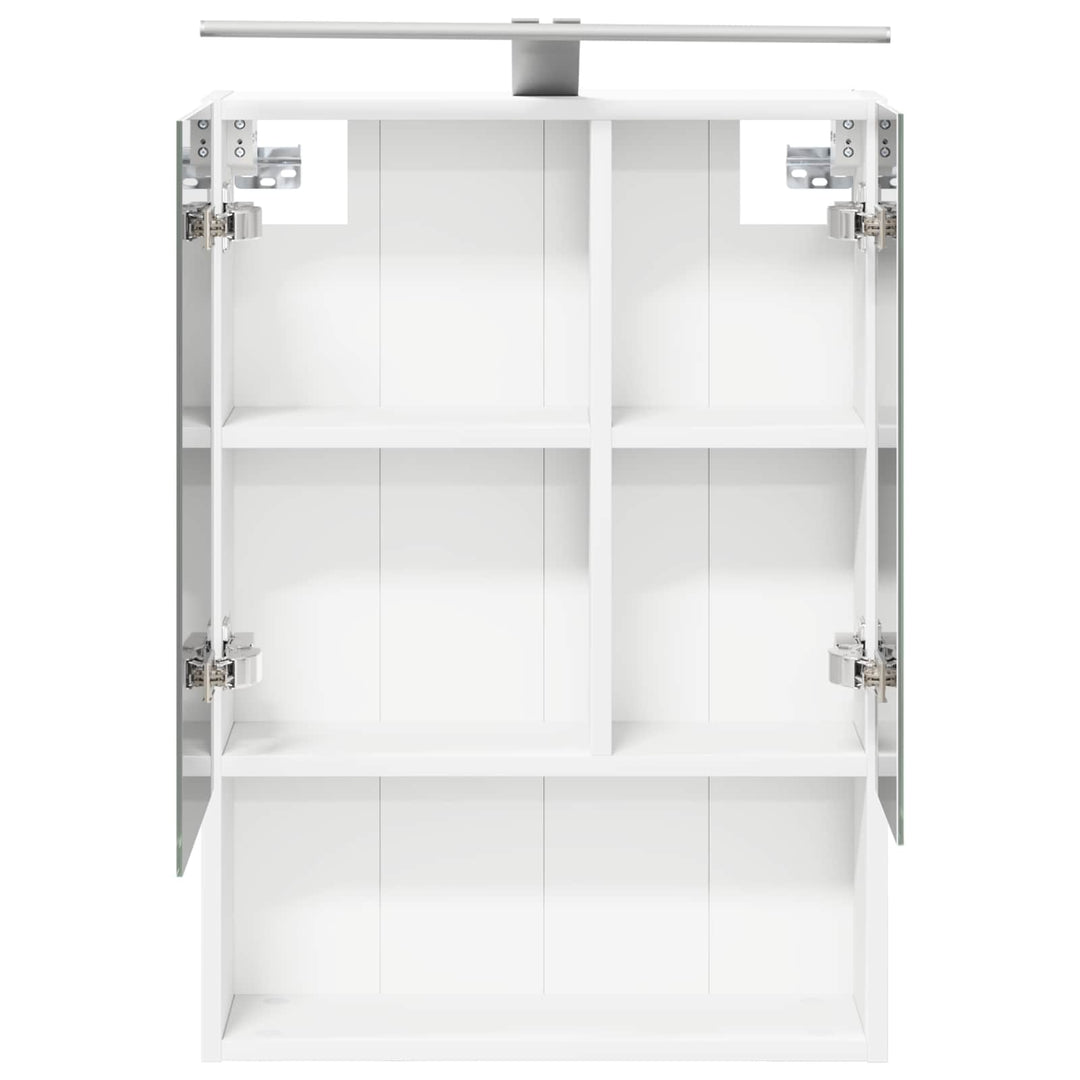 Badeværelsesspejlskab Hvid 50 x 14,5 x 70 cm Konstrueret træ
