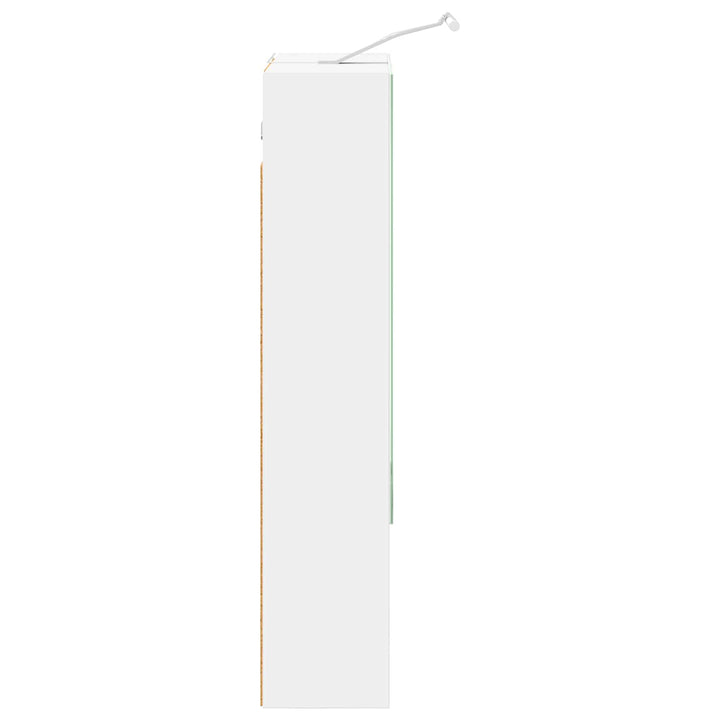 Badeværelsesspejlskab Hvid 50 x 14,5 x 70 cm Konstrueret træ