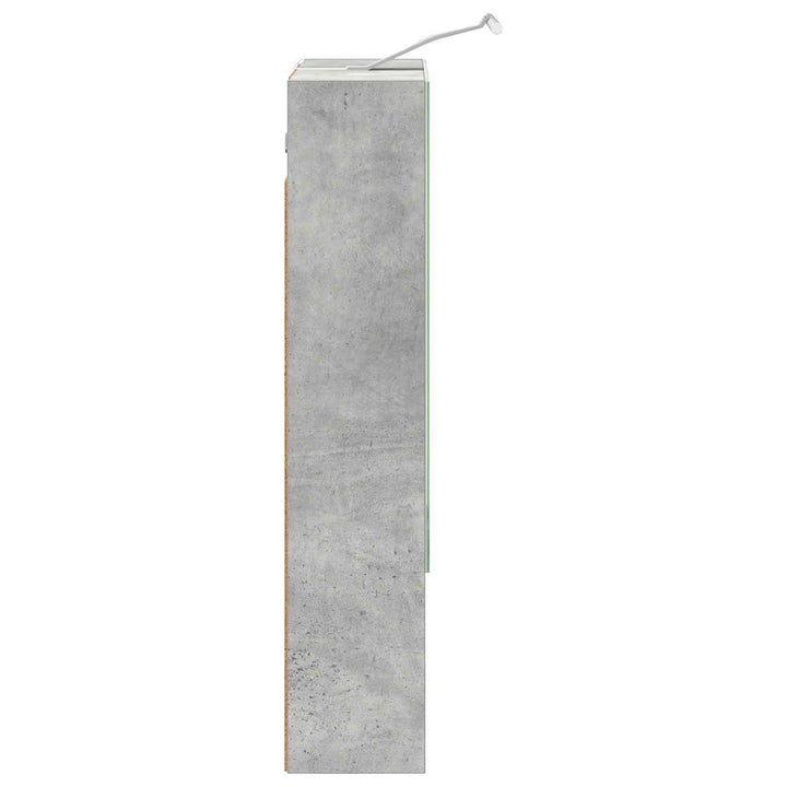Badeværelsesspejlskab med hylde Beton Grå 50 x 14,5 x 70 cm