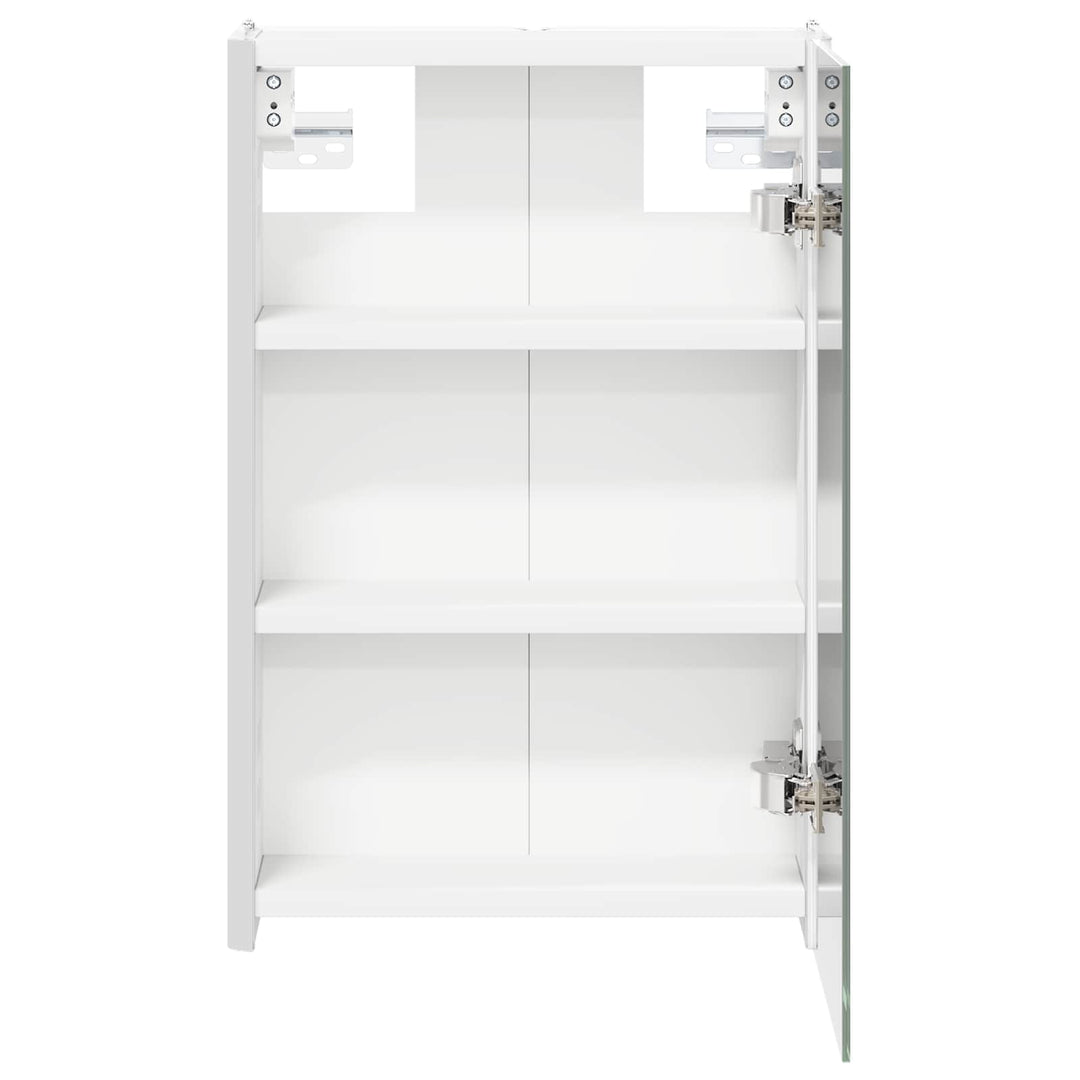 Badeværelsesspejlskab Hvid 33 x 11,5 x 50 cm Konstrueret træ