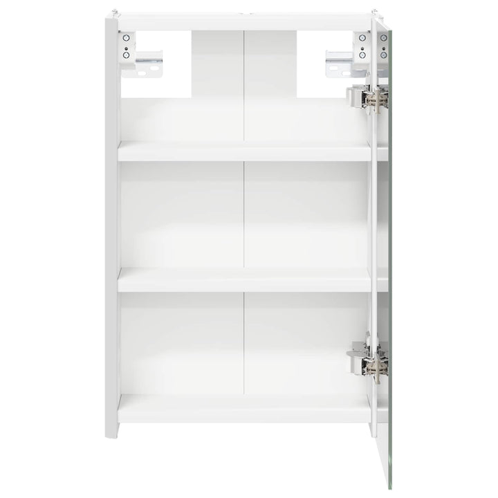 Badeværelsesspejlskab Hvid 33 x 11,5 x 50 cm Konstrueret træ