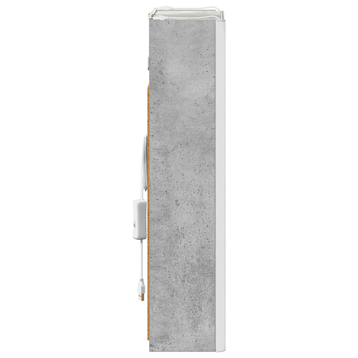 Badeværelsesspejlskab Beton Grå 33 x 11,5 x 50 cm