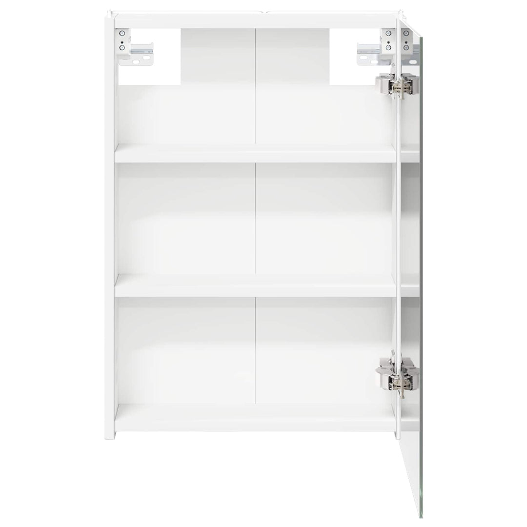 Badeværelsesspejlskab Hvid 43 x 11,5 x 60,5 cm Konstrueret træ