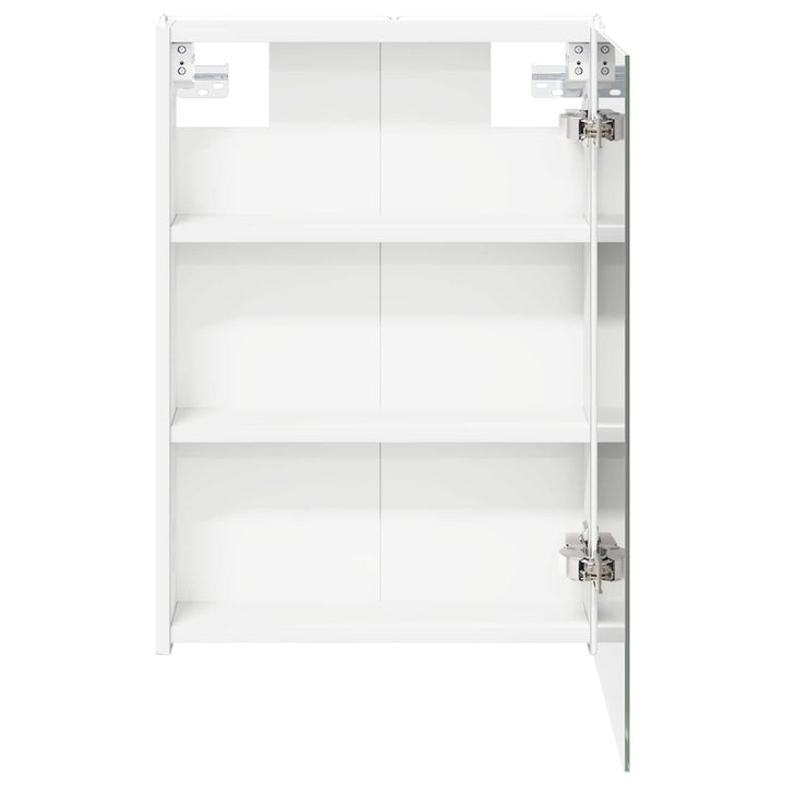 Badeværelsesspejlskab Hvid 43 x 11,5 x 60,5 cm Konstrueret træ