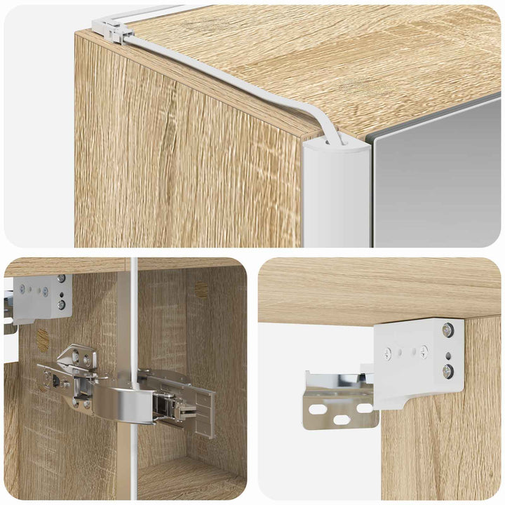 Badeværelsesspejlskab Sonoma eg 43 x 11,5 x 60,5 cm