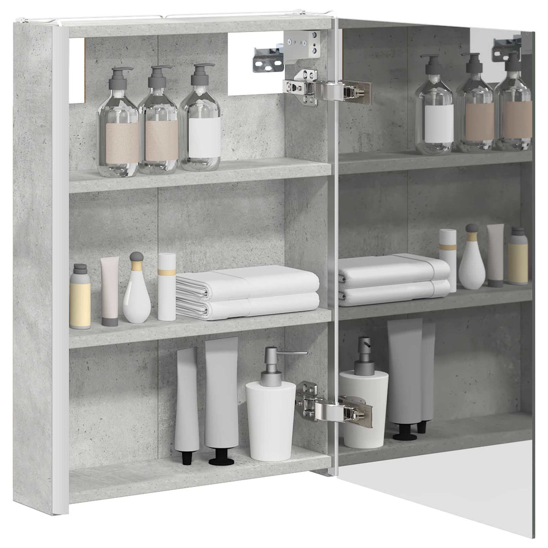 Badeværelsesspejlskab Beton Grå 43 x 11,5 x 60,5 cm