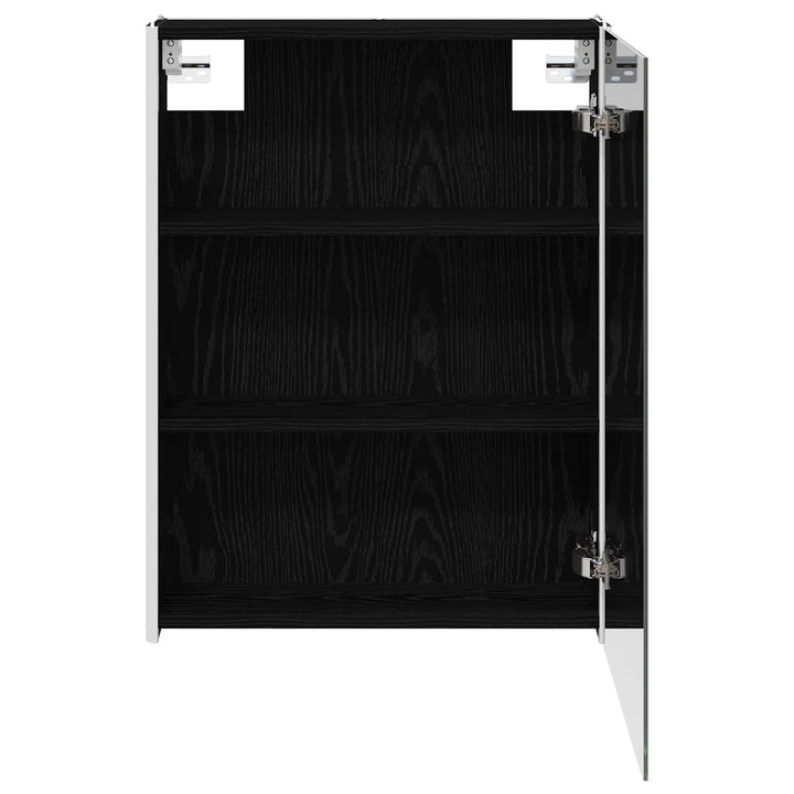 Badeværelsesspejlskab Sort eg 53,5 x 15,5 x 70 cm