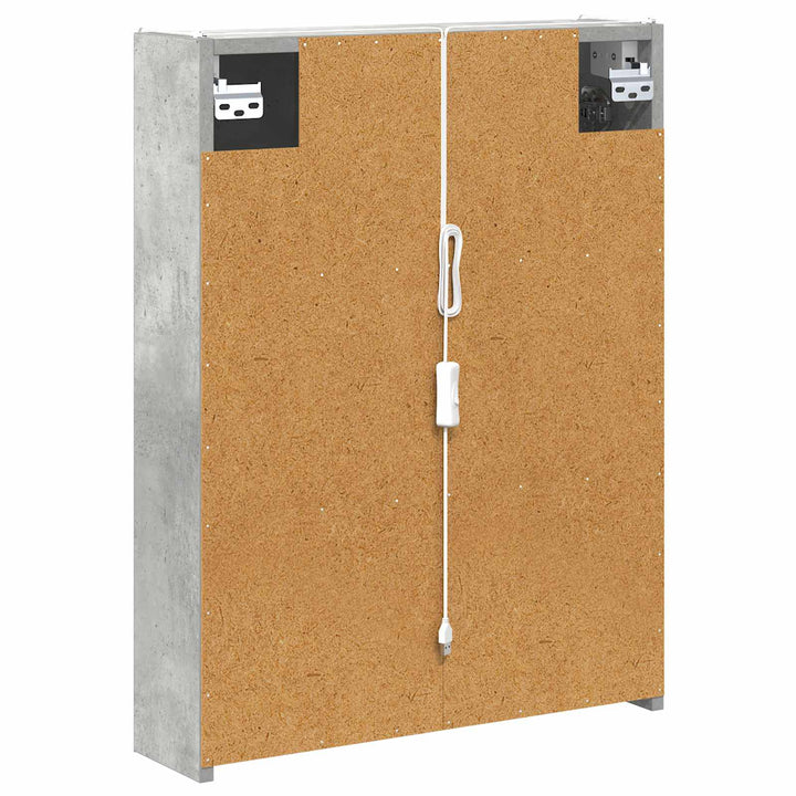 Badeværelsesspejlskab Beton Grå 53,5 x 15,5 x 70 cm