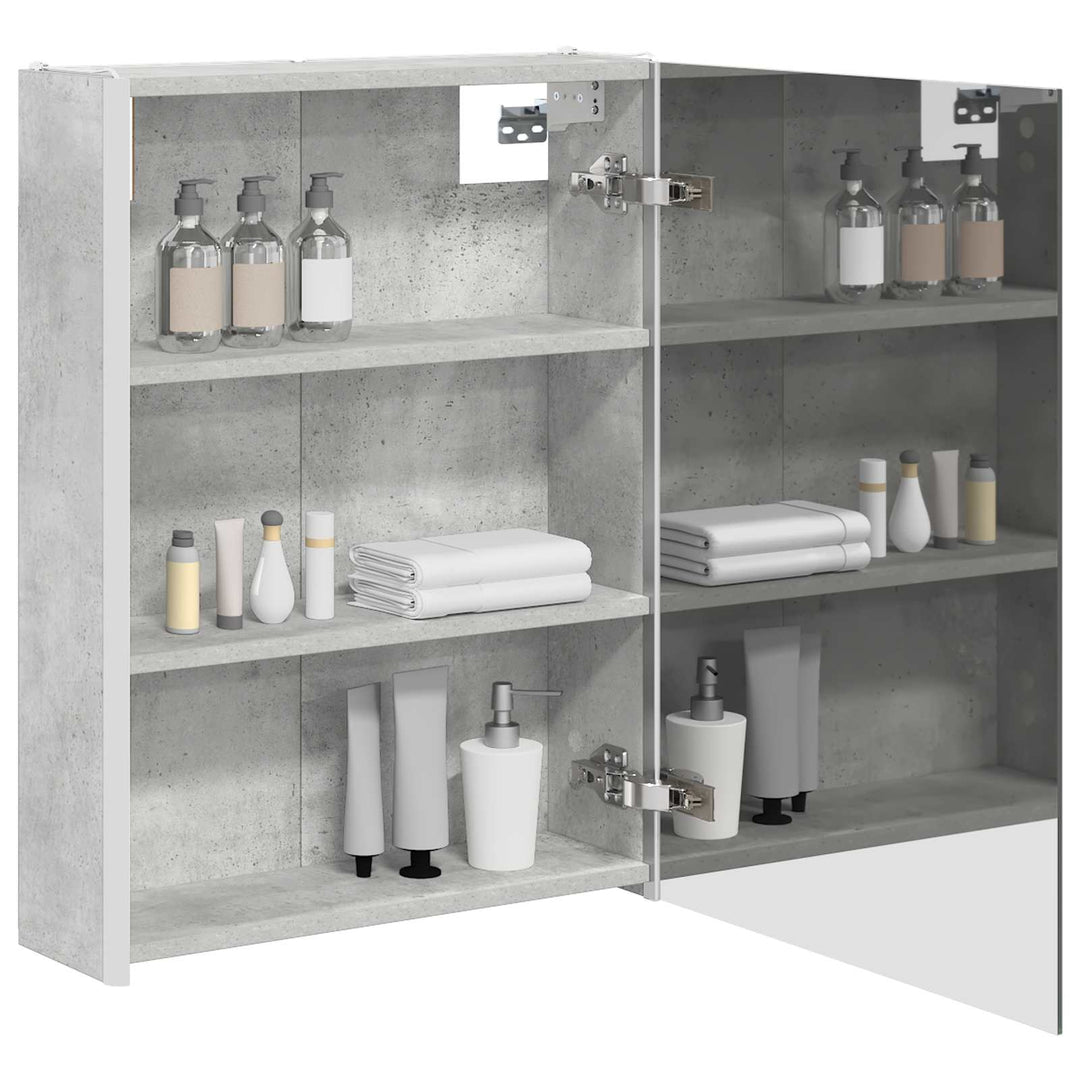 Badeværelsesspejlskab Beton Grå 53,5 x 15,5 x 70 cm