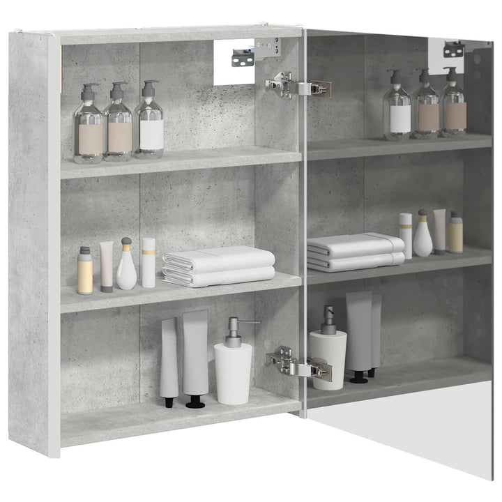 Badeværelsesspejlskab Beton Grå 53,5 x 15,5 x 70 cm