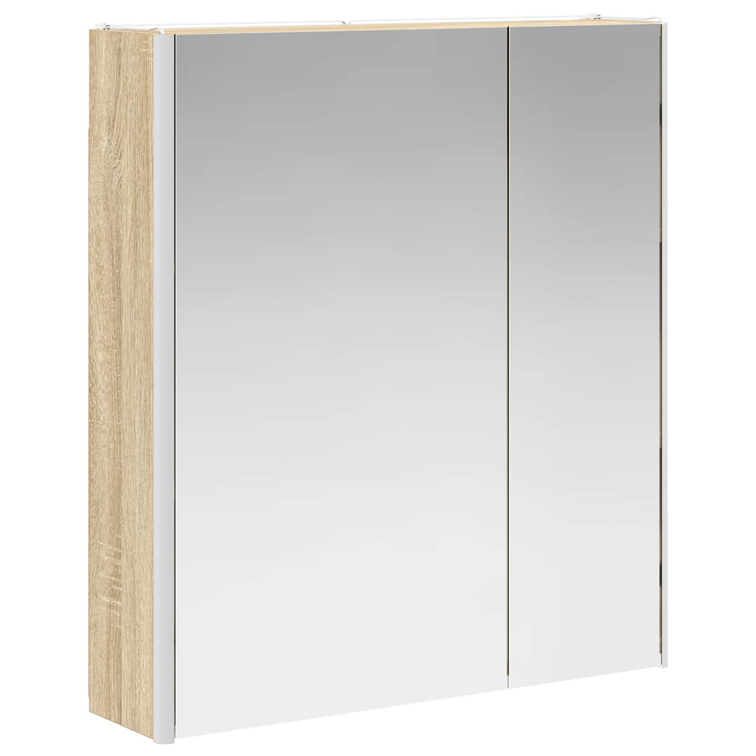 Badeværelsesspejlskab Sonoma eg 63,5 x 15,5 x 70 cm